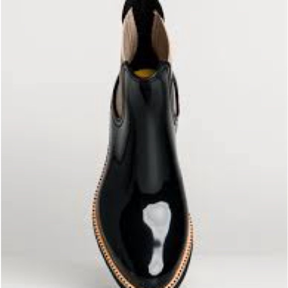 Lemon Jelly Women’s Black Gloss Chelsea Rain Boots Size 37 (US 6.5–7) - Picture 3 of 13